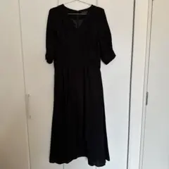 UNITED TOKYO 黒 長袖 ロングワンピース サイズ1