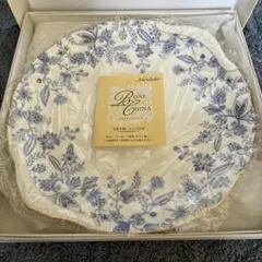 Noritake ボーンチャイナ　ブルーソレンティーノ　耳付きケーキ皿