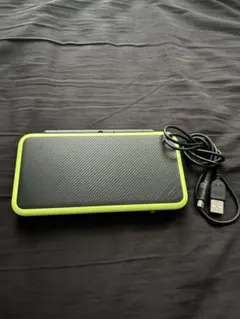 2DS LL 黒と緑 本体