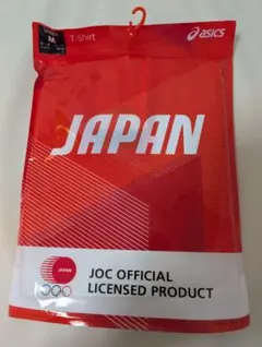 東京オリンピック アシックス JOC Tシャツ Mサイズ サンライズレッド