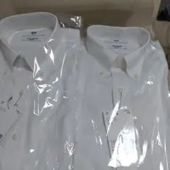 UNIQLO スーパーノンアイロン スリムフィット ワイシャツ M 白２枚セット