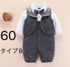 ☆新品☆ベビー フォーマル ロンパース タキシード風 60サイズ