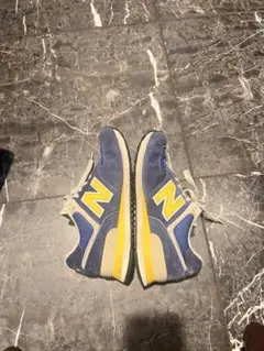 New Balance 574ネイビー/イエロー スニーカー