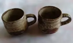 コーヒーカップ陶器　【和風】2個セット