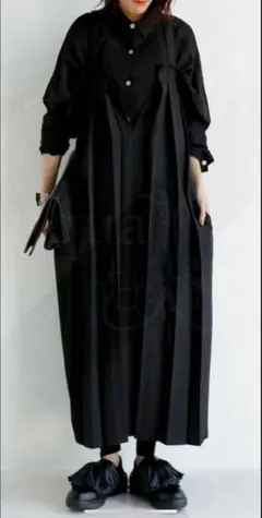 antiquaアンティカ モードライク オールインワン 大人サロペットスカート