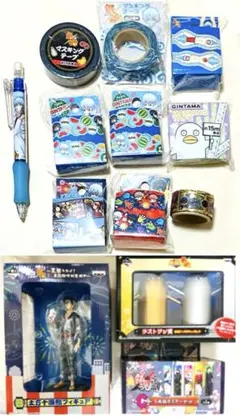 銀魂 マスキングテープ フィギュア 銀時土方沖田桂高杉神威神楽攘夷