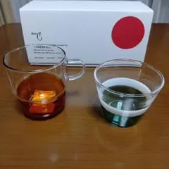 deux 耐熱ガラスカップ 2個セット【3/8まで】