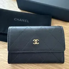 シャネル カードケース　名刺入れ　ミニ財布　ブラック　レア　新品未使用　正規品