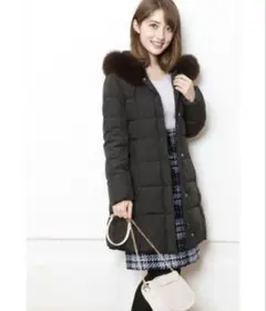 こじはる着用　リランドチュール　フードファーダウンコート　フォックスファー