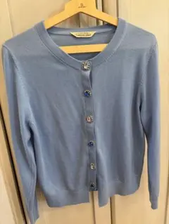 TORRAZZO DONNA ライトブルー カーディガン　ビジュー付