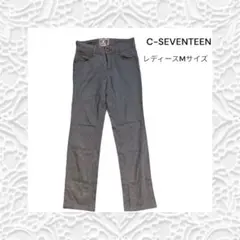 C-SEVENTEEN エドウィン 千鳥格子柄パンツ ストレートパンツコットン混