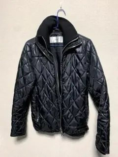 AKM キルティングダウン ダイヤキルト ダウンジャケット ダブルファスナー