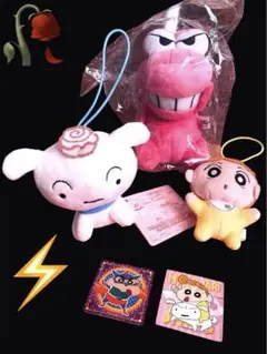 クレヨンしんちゃんグッズまとめ売り　シロ　ひまわりマスコットぬいぐるみレア大人気