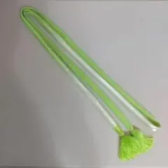 帯締め 正絹と金属糸 黄緑と白のグラデーションと金色 日本舞踊 訪問着付下げ K