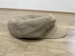 リネン ベージュ キャスケット