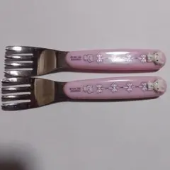 2005年 チャーミーキティ フォーク 2本セット 未使用のサムネイル