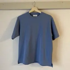 417 EDIFICE ブルー 青 クルーネック Tシャツ ベイクルーズのサムネイル