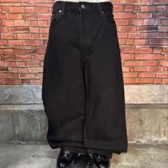 USA古着 Levi's 550 ブラックデニムパンツ ワイド baggy