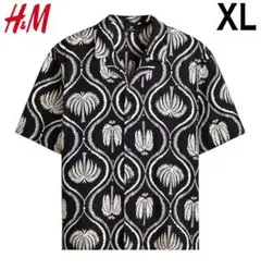 新品 H&M アロハシャツ ヤシの木 リゾートシャツ XLサイズのサムネイル