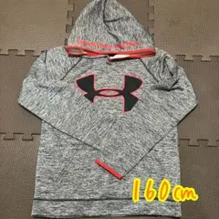 Under Armour フード付きパーカー 160cm グレー/レッド