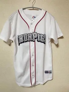IRONPIGS ベースボールシャツ　Majestic アメリカ製