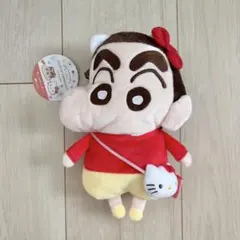 【新品】クレヨンしんちゃん サンリオ ぬいぐるみ ポーチ キティ