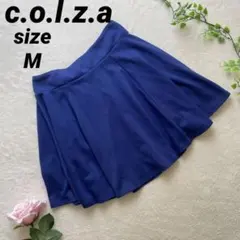 c.o.l.z.a コルザ フレアミニスカート M ブルー