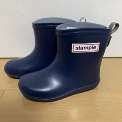 stample 長靴　15cm ネイビー　スタンプル　レインブーツ