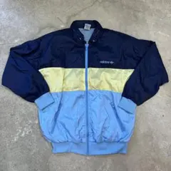 【希少】90s adidas 万国旗タグ ナイロンジャケット マルチカラー　古着