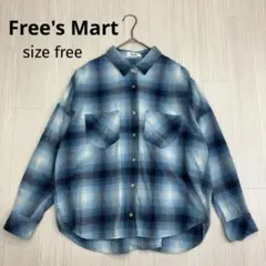 ◆ Free's Mart チェック シャツ ドルマンスリーブ プルオーバー