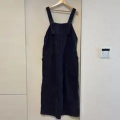 ダークパープル コーデュロイ オーバーオール