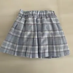 チェック柄 プリーツキュロットスカート130