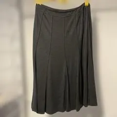 レディース　ダークグレー フレアスカート