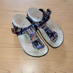 ビルケンシュトック　Papillio マルチカラー トングサンダル 38