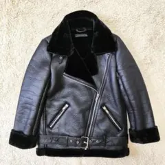 美品】UNITED ARROWS ムートンライダースジャケット 38 - メルカリ