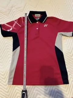 YONEX ヨネックス ジップ ポロシャツ ベリークール 赤 黒 Sサイズ