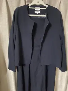 ネイビー ワンピーススーツ 夏用　15号