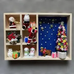 ▼ ▼ 紙粘土製/クリスマスモチーフ「フィギュアセット」置物 ⑫