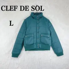 【クレドソル】レディース ジャンパー アウター 中綿ジャケット L グリーン系