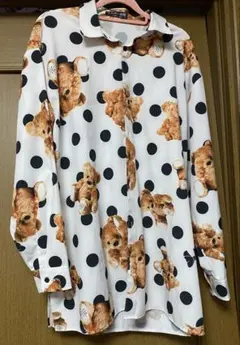 トラバストーキョー くまドット柄シャツのサムネイル