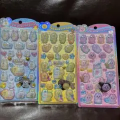 正規品♡うるちゅるポップシール　おぱんつうさぎ　んぽちゃむ　きみまろ　3種