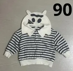 バースデイ テータテート ハロウィンおばけ　ボーダー　トレーナー　90cm