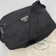 極美品】プラダ ナイロン ポシェット ミニショルダーバッグ ブラック