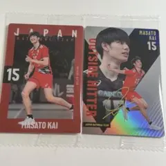 男子バレー　ウエハース　カード　甲斐