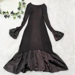 【極美品】FRAY I.D ギャザーフリルニットワンピース サイズ0