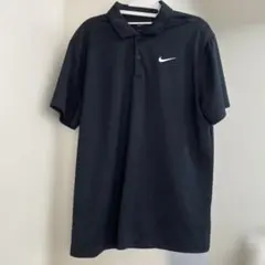 Nike DRI-FIT ブラックポロシャツ L
