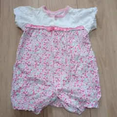 ベビーロンパース　花柄