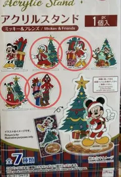 ミッキー&フレンズ クリスマスアクリルスタンド4つセット