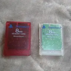 PlayStation 2 メモリーカード 8MB 2色セット