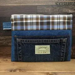 フラットポーチ ファスナーポーチ ハンドメイド